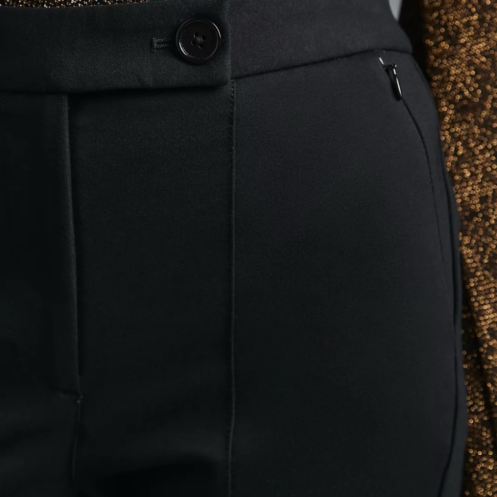 Anthropologie Maeve Ankle Zip Pants Black Size 10 Career Office - Picture 4 of 16